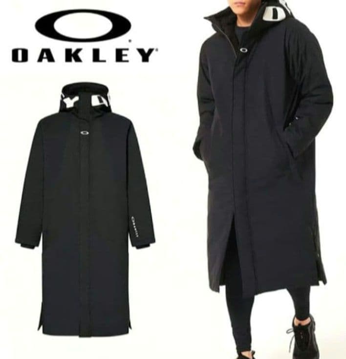 【新品未使用】オークリー　ロングコート Mサイズ ベンチコート 黒