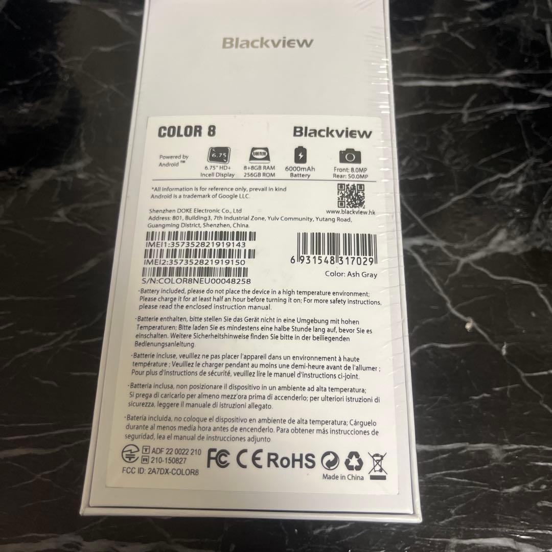 スマートフォン本体 Blackview COLOR 8 8GB/256GB