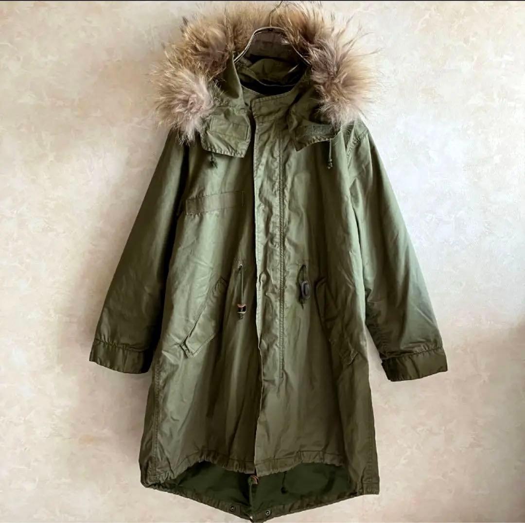 SHIPS シップス リアルファー ライナー着脱 M51 モッズコートM