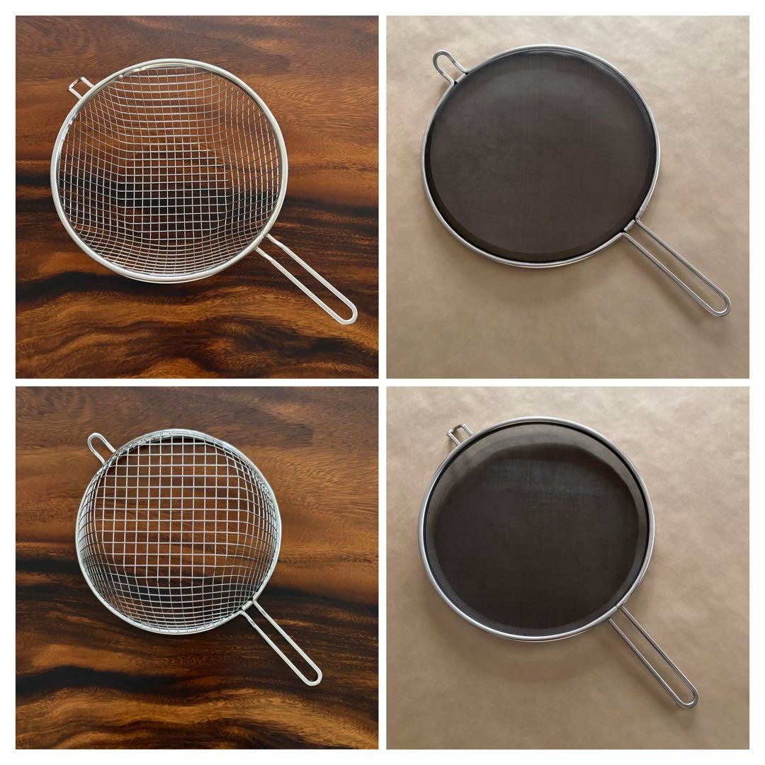 ラバーゼ　揚げ鍋22センチ　3点セット 揚げかご　油跳ね防止ネット付き