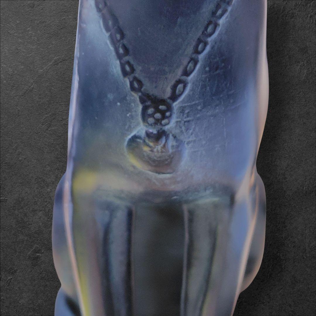 複製彫刻 ネックレスをしたバステト女神 猫 樹脂製 置物 美品 正規品