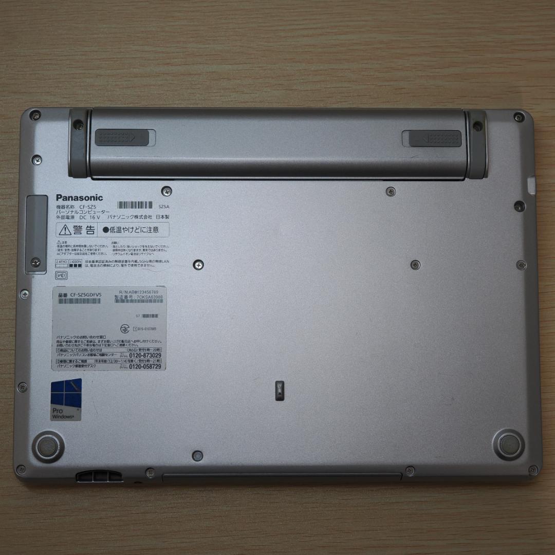 Windowsノート本体 Panasonic CF-SZ5 i3 6100U 4GB 128GB 12.1