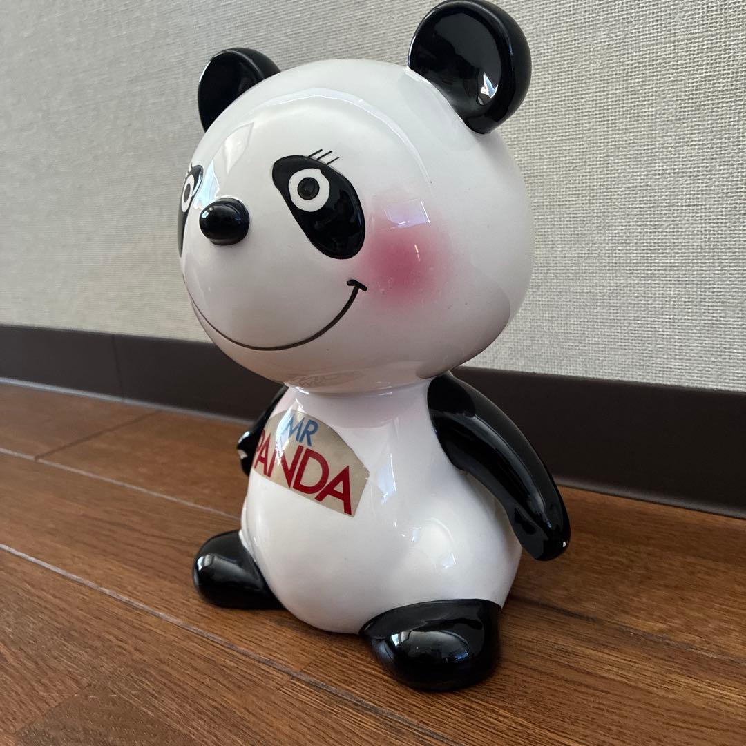 内藤ルネ　ミスターパンダ　陶器の貯金箱【パンダ/大】
