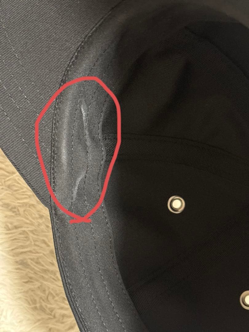 アミパリス　Ami Paris ベースボールキャップ　エンブロイダリー　ブラック