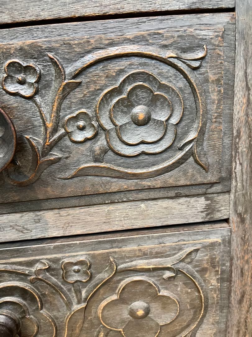 チェスト 着物箪笥 木彫り インテリア 箪笥 昭和レトロ ビンテージ 木製