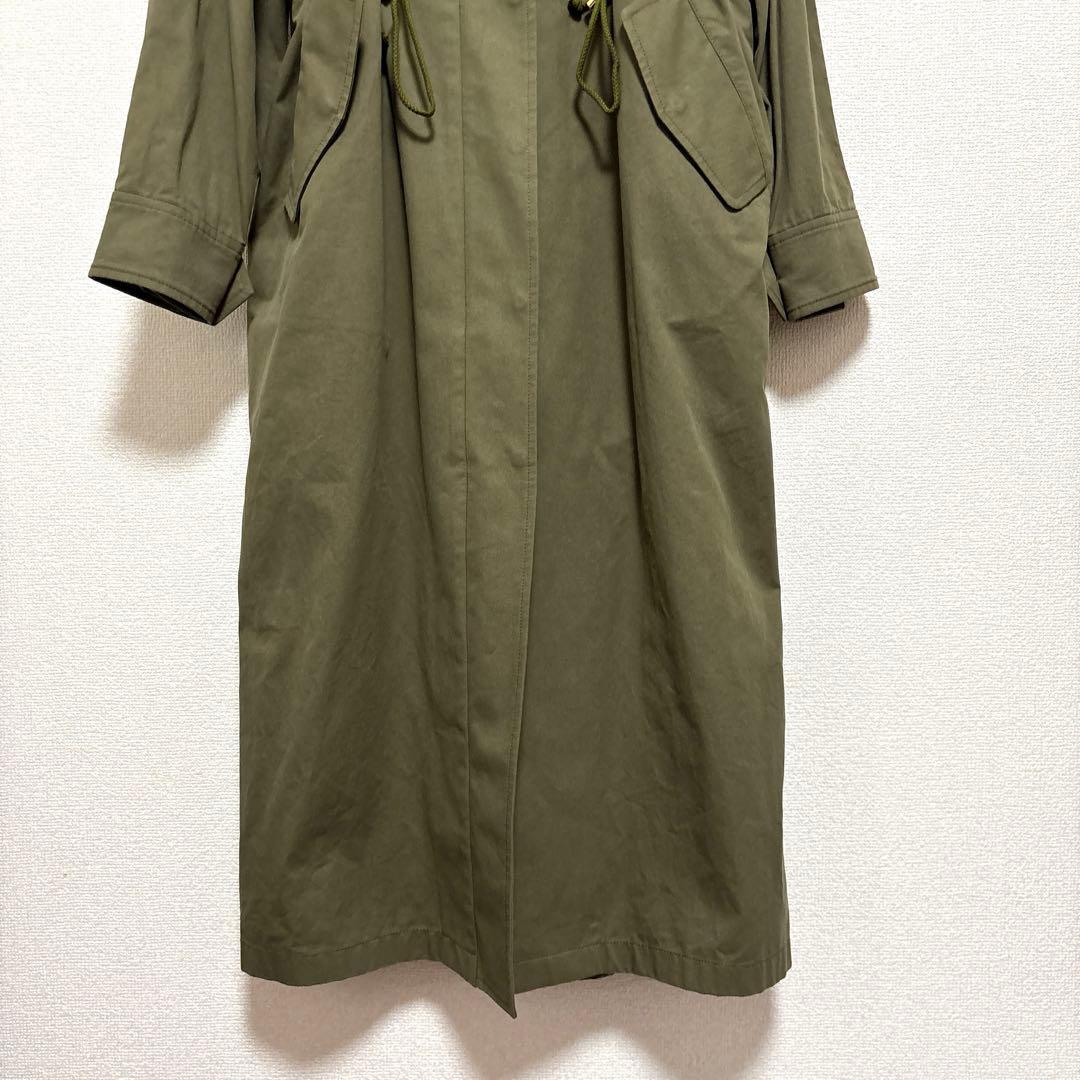 極美品✨ミューベル 【定価5.8万】モッズコート ロング 2WAY カーキ 36