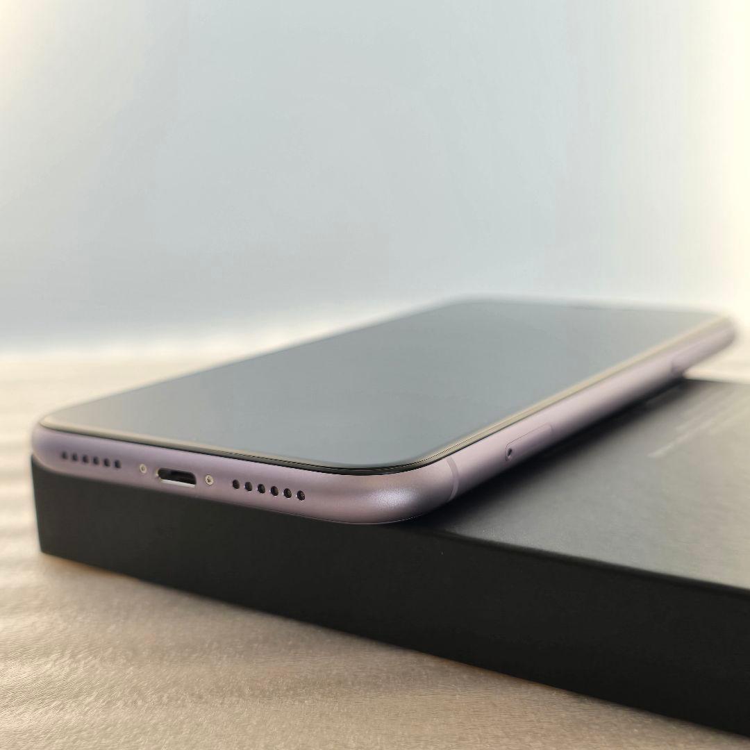 【バッテリ100%】iPhone 11 64GB パープル SIMフリー 極美品