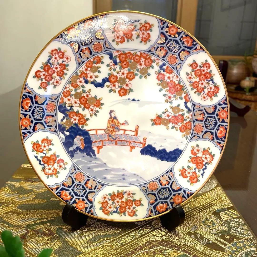 宮内庁御用達　香蘭社　謹製　フランクリン・ポーセリン 限定版絵皿 花の宴の内　5