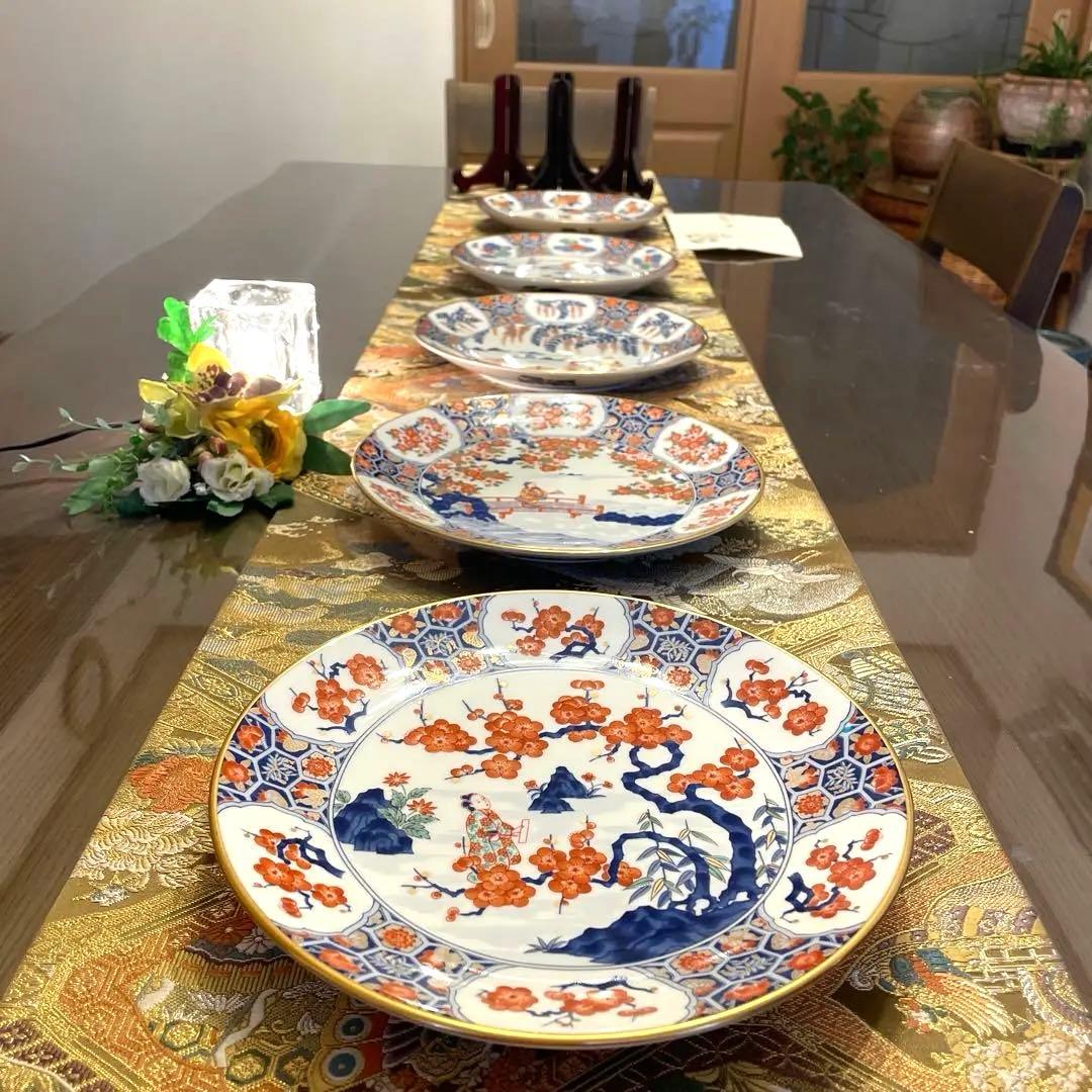 宮内庁御用達　香蘭社　謹製　フランクリン・ポーセリン 限定版絵皿 花の宴の内　5