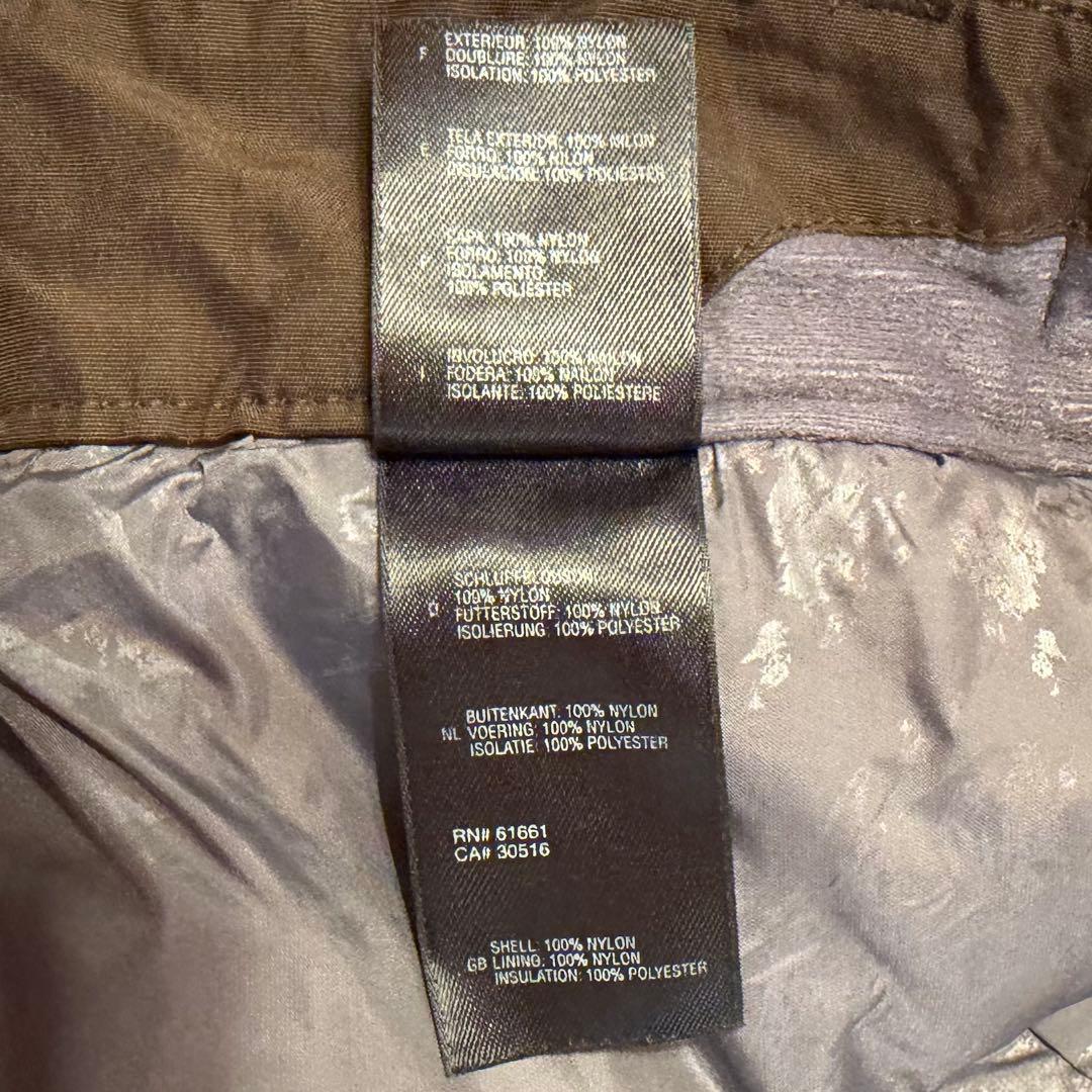 【くびなが】スキー　スノボーパンツ　刺繍ロゴ　茶色　XL ハイベント