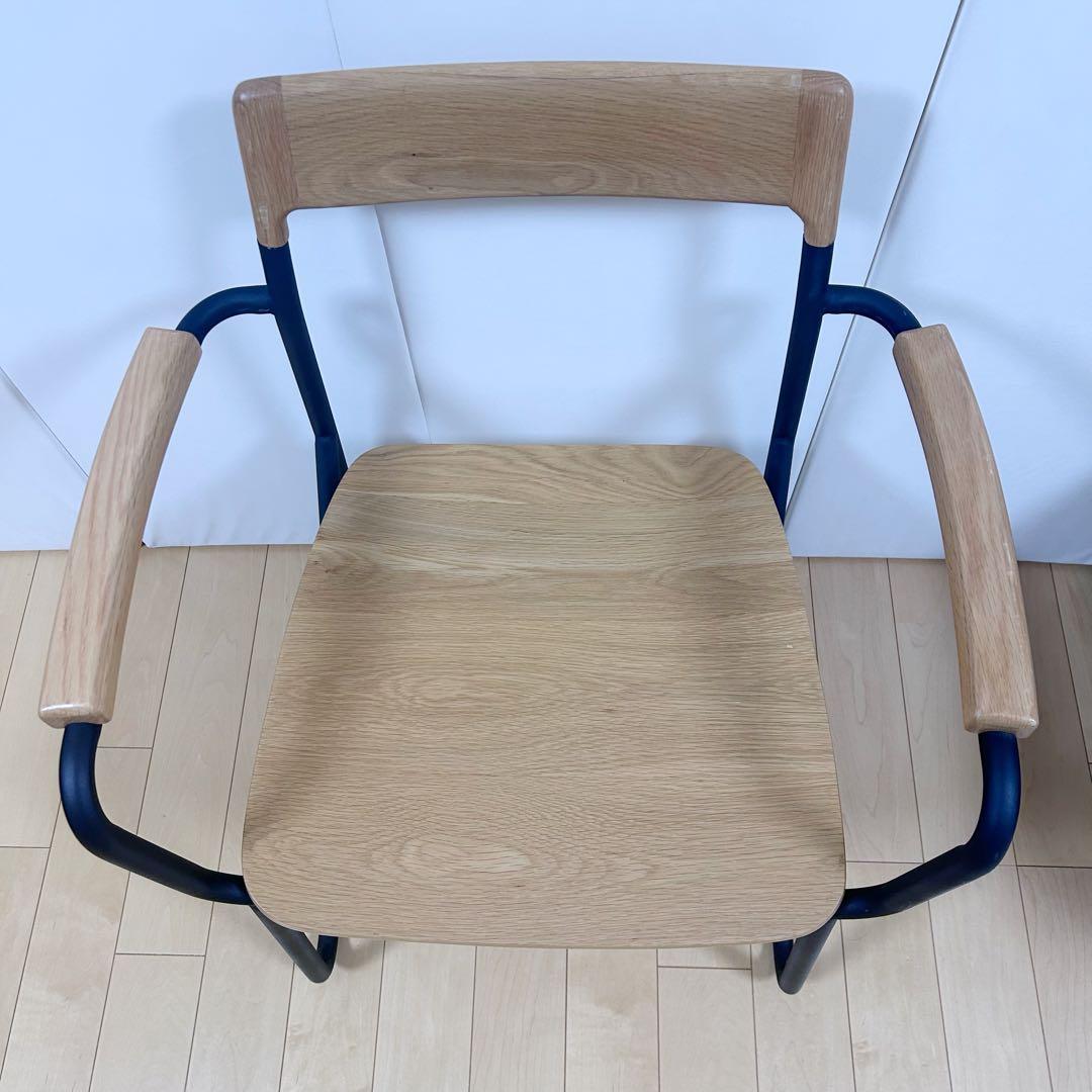 北欧　モリヨシFlo POKKYARMCHAR ナラ材　アーム付　天然木アイアン