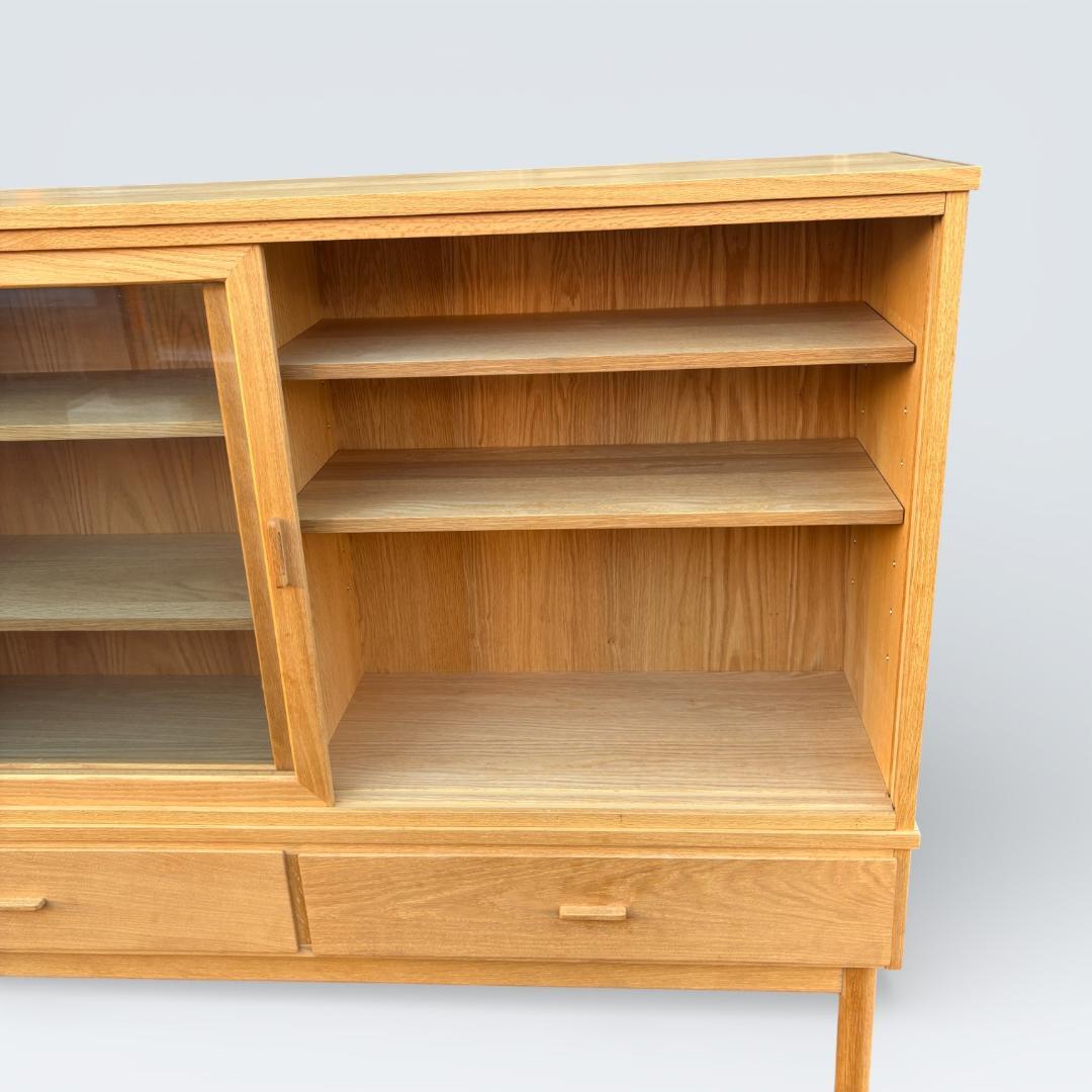 【最終価格】レグナテック 天然木 キャビネット 飾り棚 サイドボード 幅150