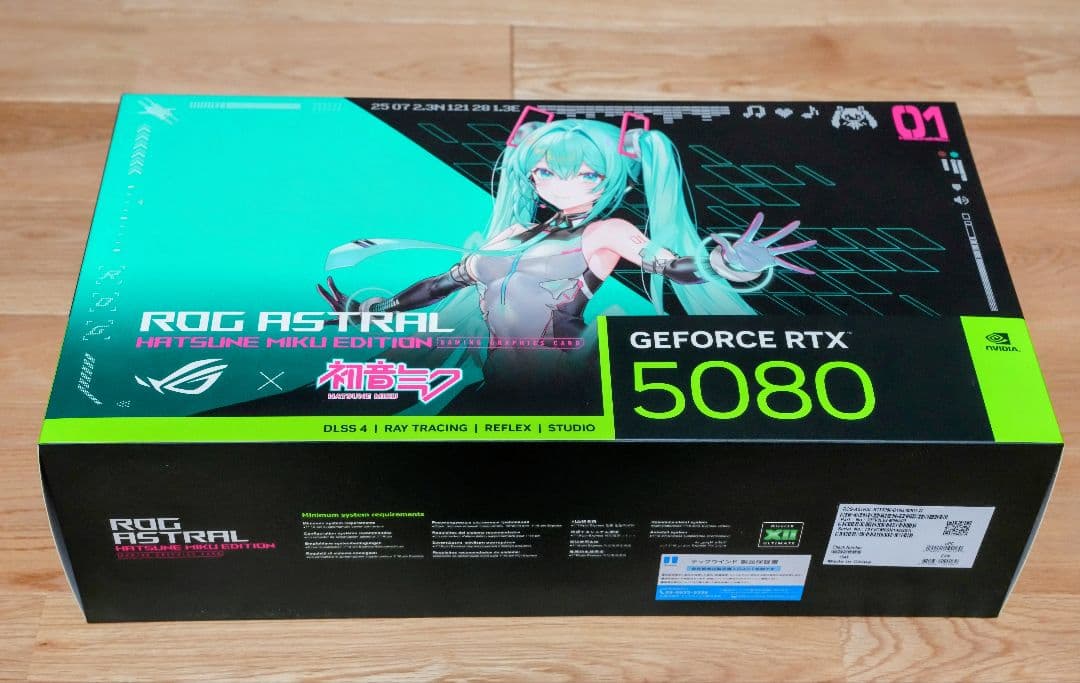 ROG ASTRAL 初音ミクコラボ GeForce RTX 5080 16GB