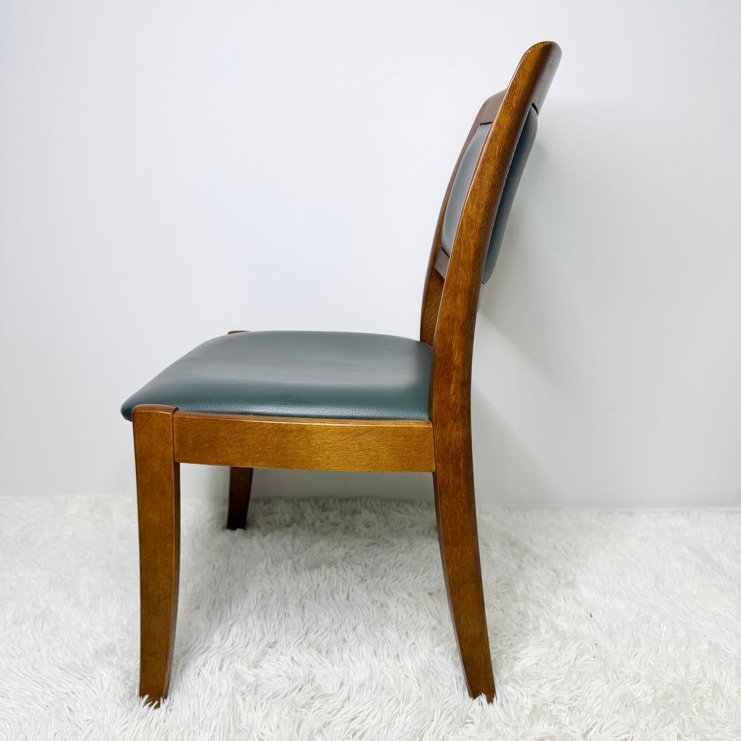 shirakawa ダイニングチェア S-320 イス グリーン 木製 ①