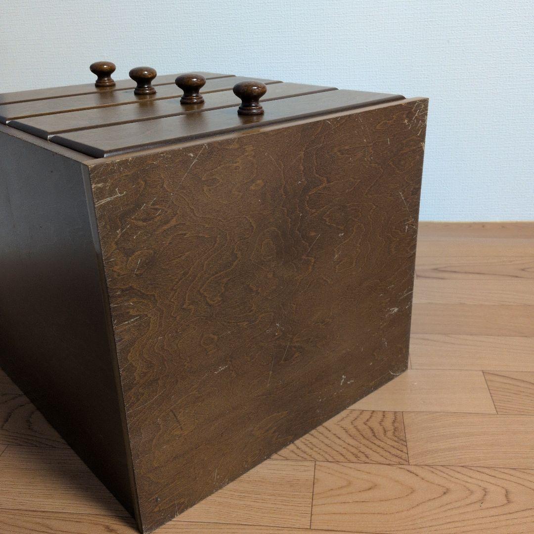 木製 ４段引き出し付きラック　 シェルフ