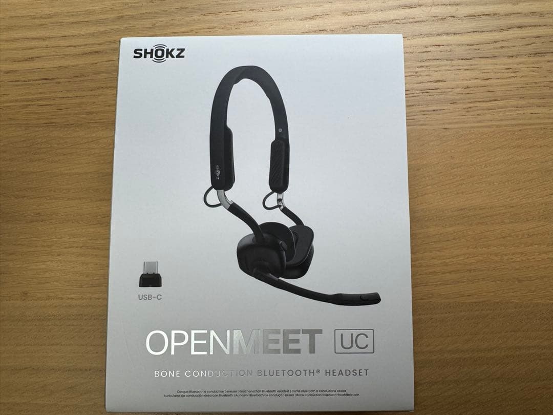 SHOKZ OPENMEET UC 骨伝導イヤホン ブラック ヘッドセット型