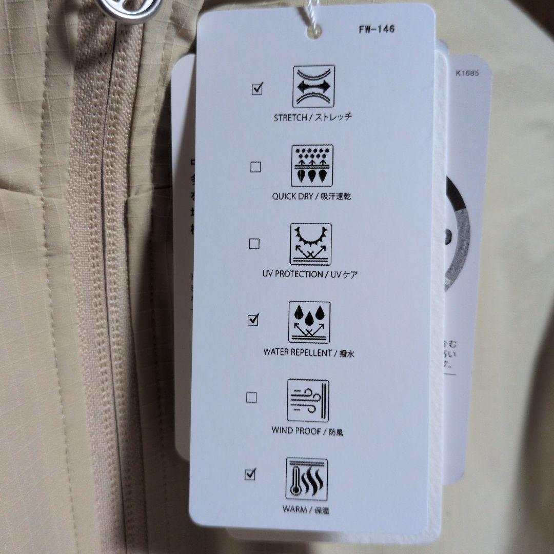 テーラーメイド:レディース:Lサイズ:フルジップ フーディー:ベージュ/ネイビー