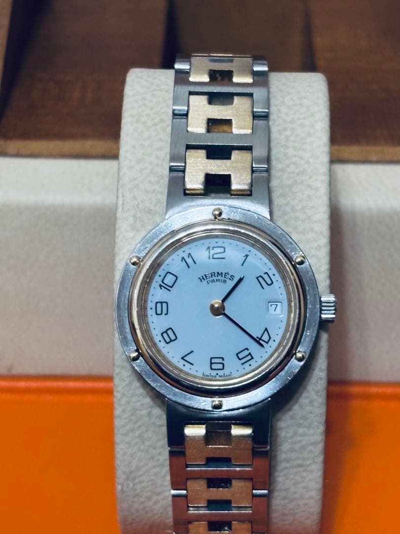 エルメス　クリッパー コンビ　美品