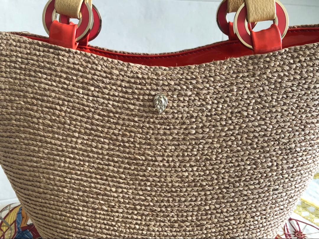 【極美品】HELEN KAMINSKI ラフィア　カゴバッグ　トートバッグ