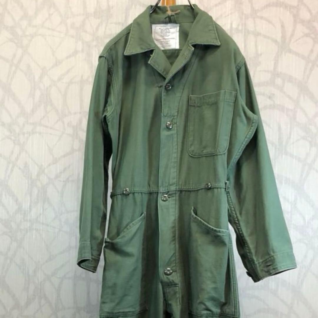 70s-80s US ARMY COVERALLS カバーオール つなぎ　R