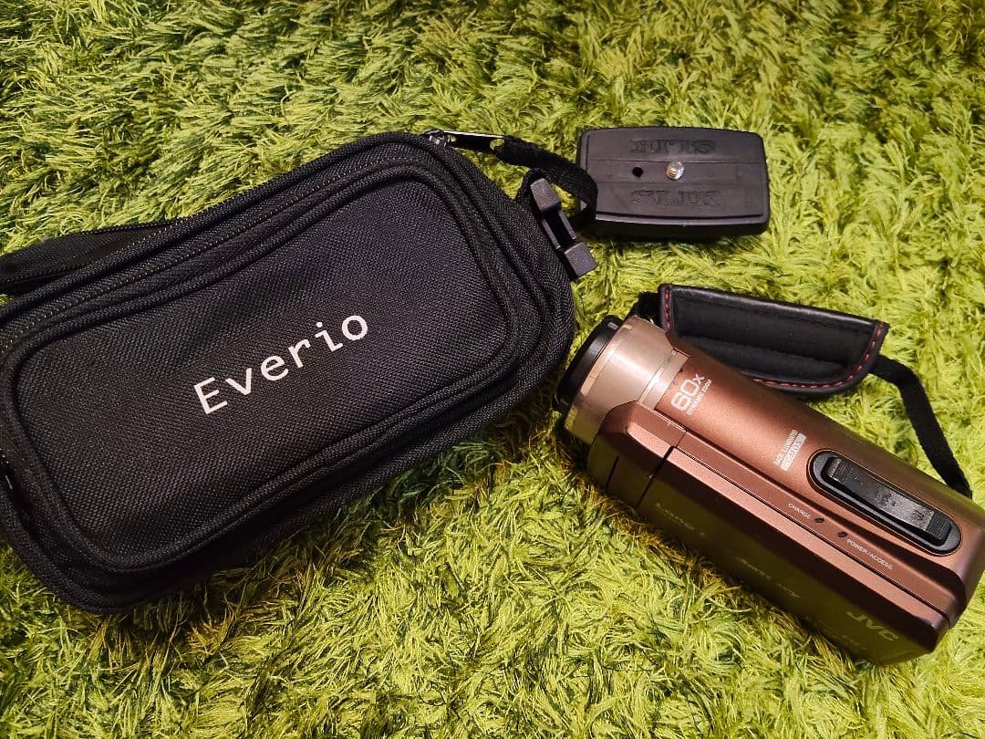 JVC GZ-F200-T ビデオカメラ 三脚 64GBSDカードセット