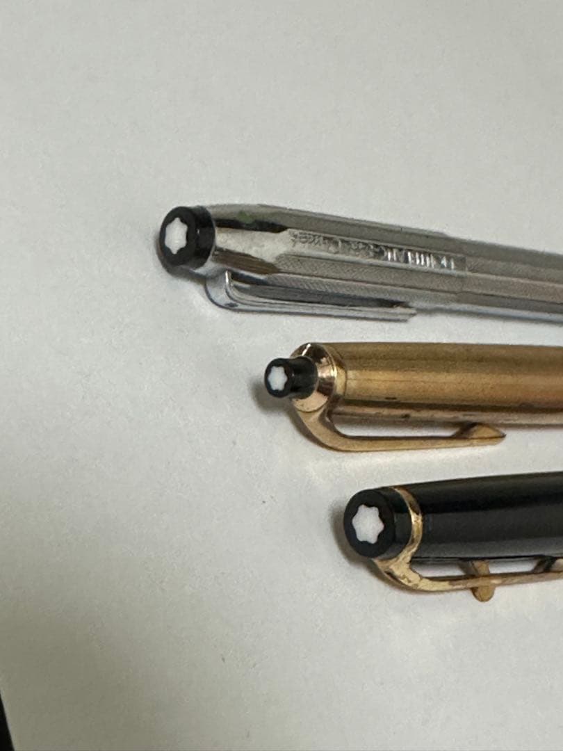 《*え様 モンブラン 筆記具 3点セット ボールペン2本 シャープペン1本