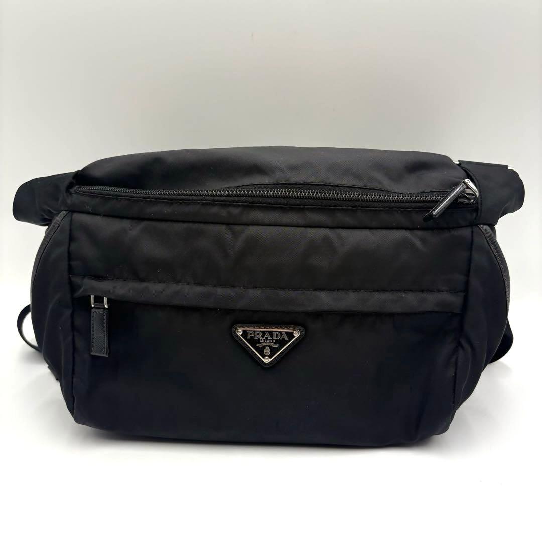 【良品✨】PRADA プラダ　ボディバッグ　ウエストポーチ　ショルダー　ナイロン