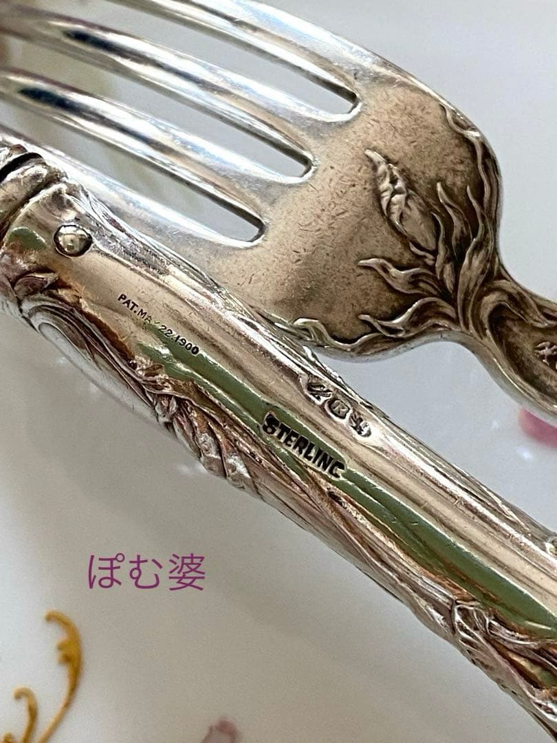 【リード＆バートン】純銀 スターリング／ナイフ＆フォーク／Les Cinq