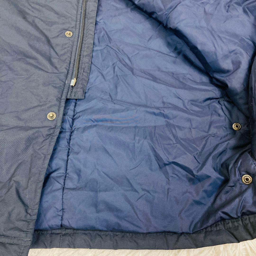 NIKE ナイキ ベンチコート Mサイズ ワンポイント サイドライン 紺