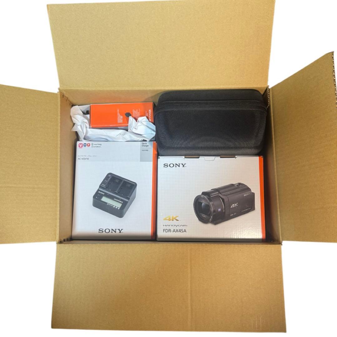 SONY FDR-AX45Aブラック・4万5千円相当のバッテリー・ケース・充電器