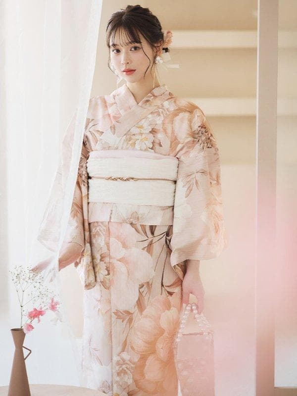 sugerくすみピンクスウィート浴衣　2点セット 新品未使用　定価16,480円