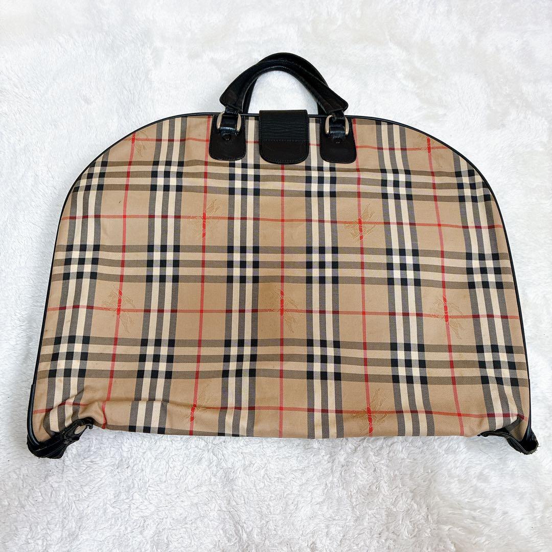 Burberry バーバリー　ガーメントバッグ ノバチェック　シャドーホース