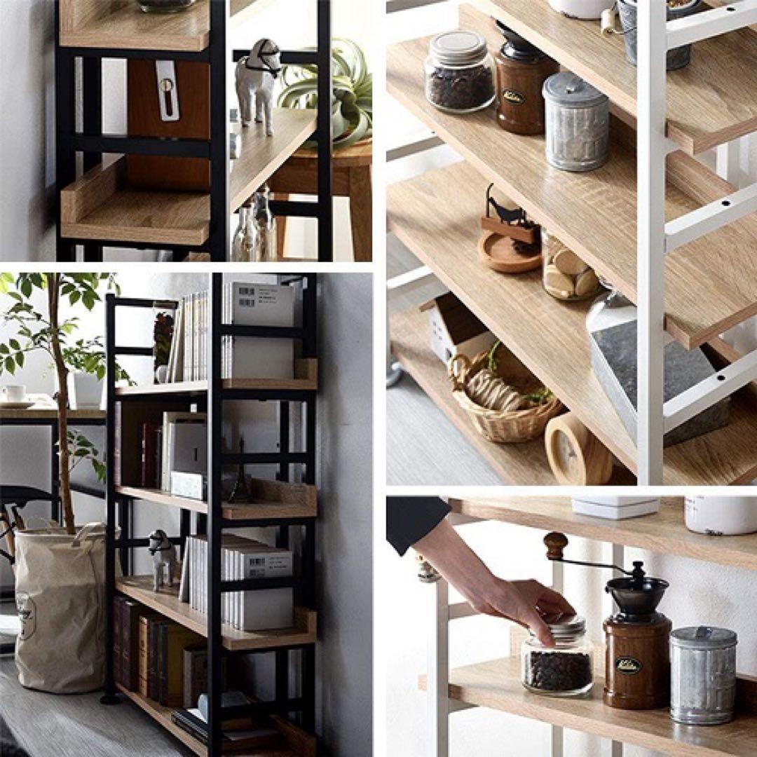 ワイエムワールド　スリムブックシェルフ　オーク　00-242-ok