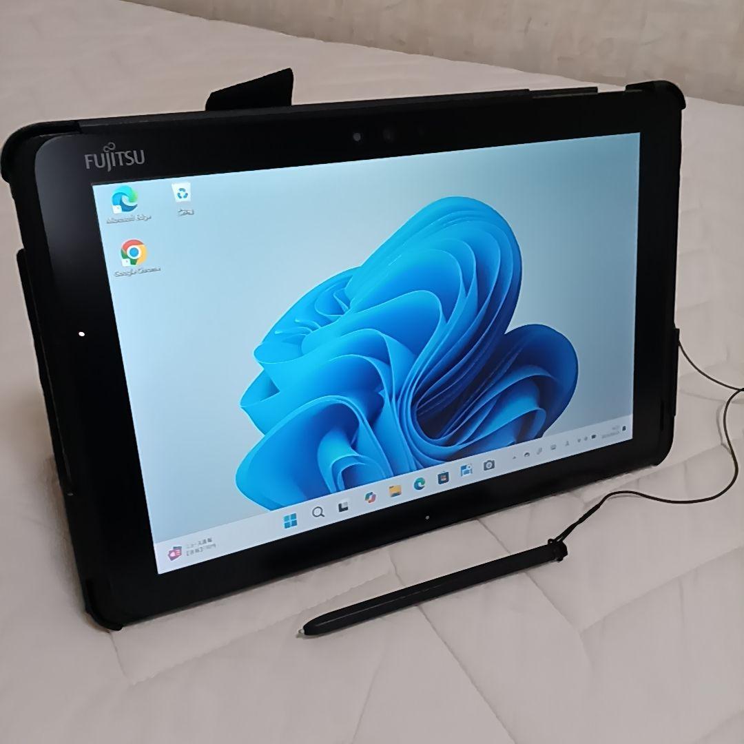 富士通 Arrows Tab Q509/VE Win11対応　カバー、ペン付き