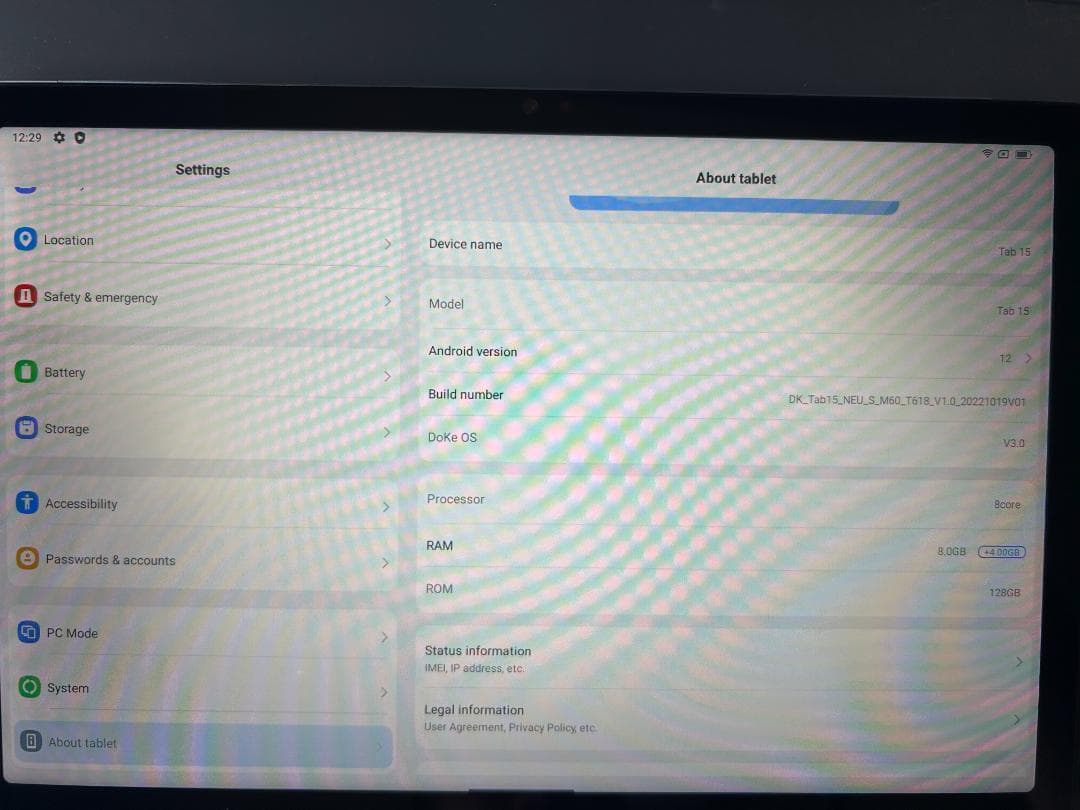 Blackview Tab15 Android12 10.5インチ