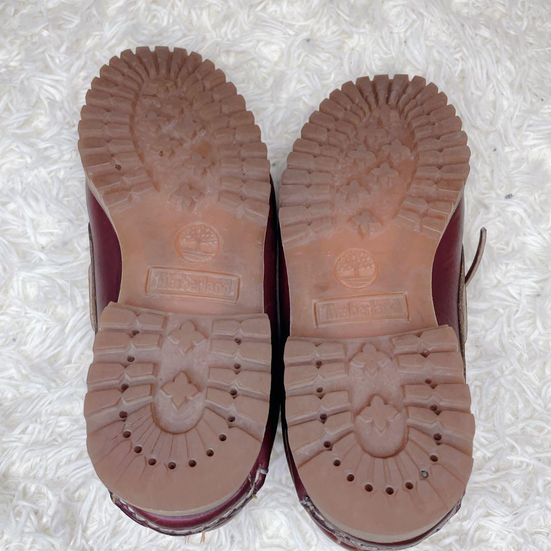 定番✨ ティンバーランド スリーアイ デッキシューズ バーガンディ