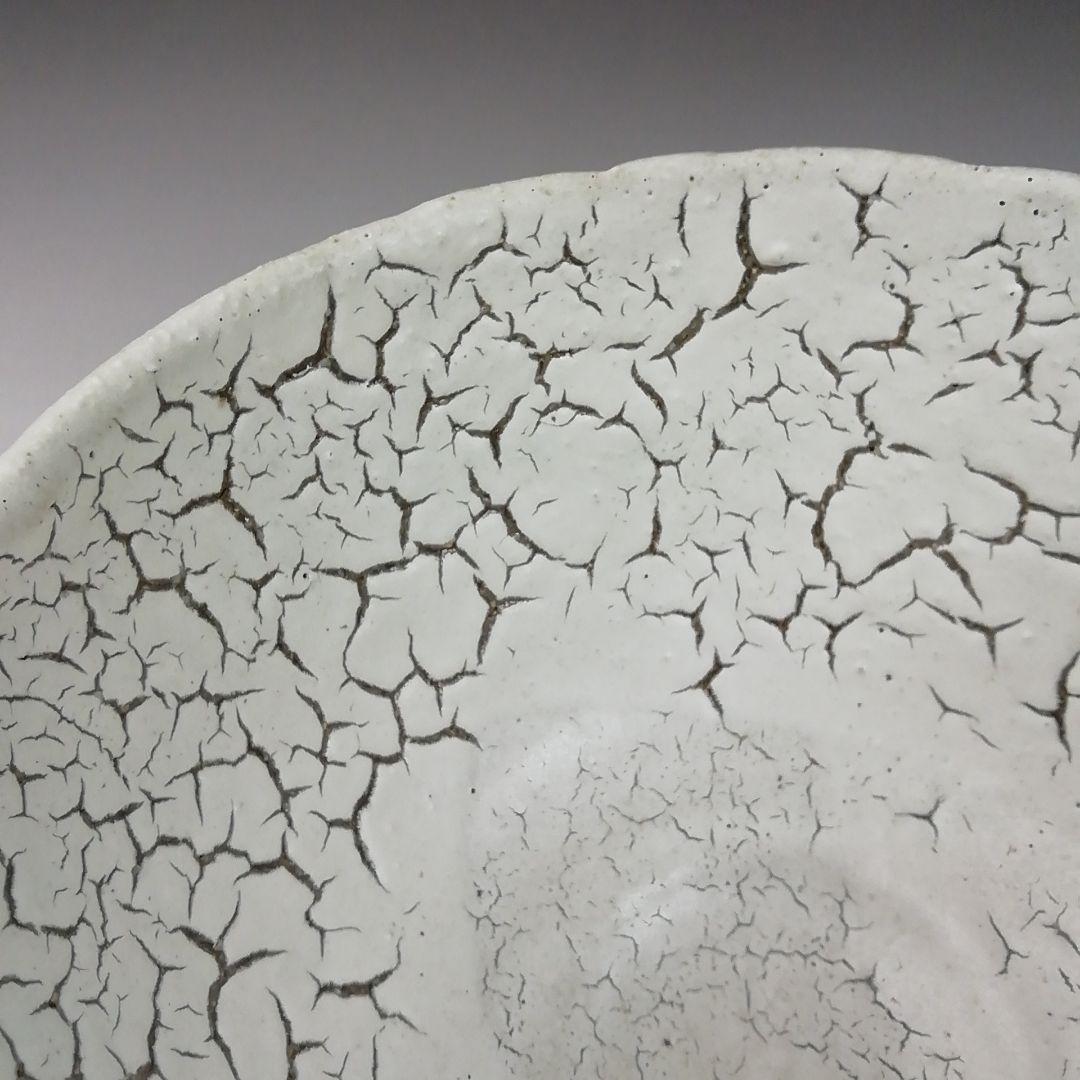 Ｔ９８２　茶碗　『梅花皮』『東原窯　羽柴良一』　共箱　抹茶碗　茶道具