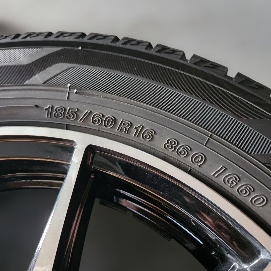 K*A様 186/60r16 スタッドレスタイヤ ホイールセット ヨコハマ ノー