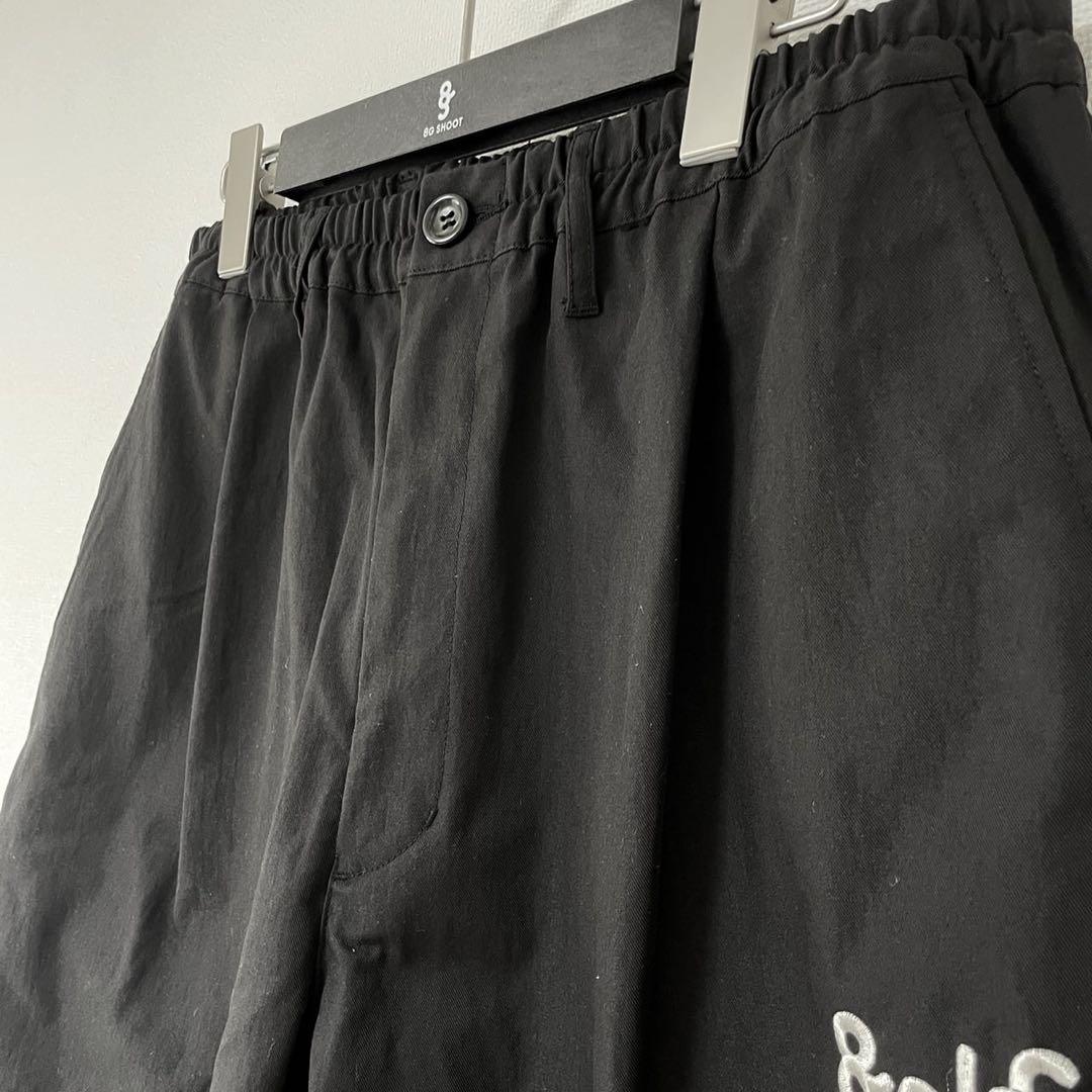 8g shoot ワンタックストレッチパンツ　クロ　XL