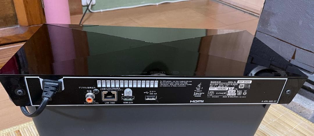 SONY ブルーレイ/DVDプレーヤーBDP-S6200 ネットワーク対応