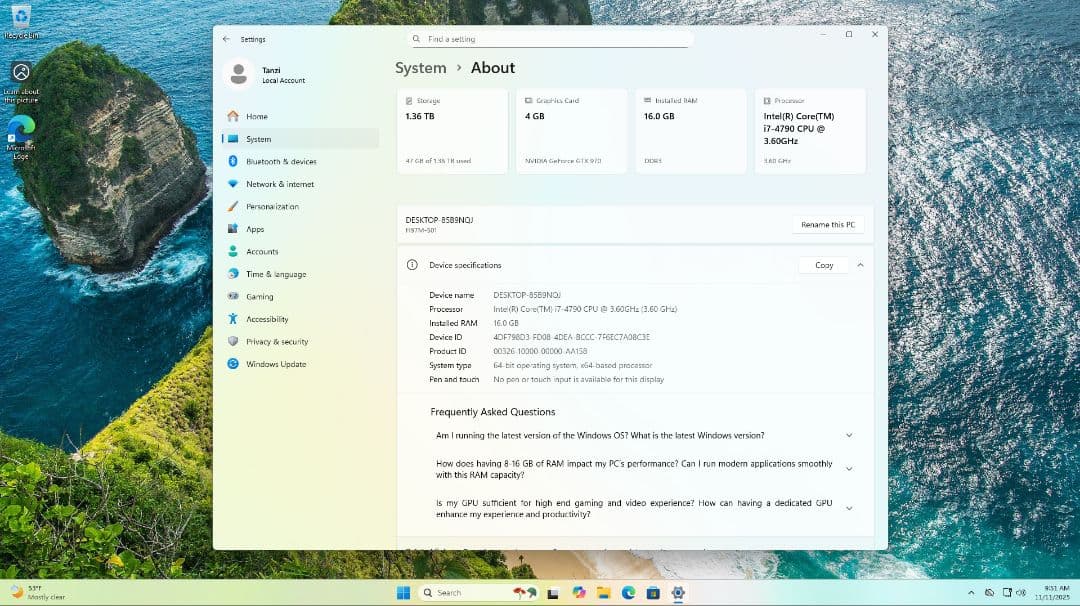 i7 4790 Gtx 970 メモリ16gb ssd 500gb Hdd 1T