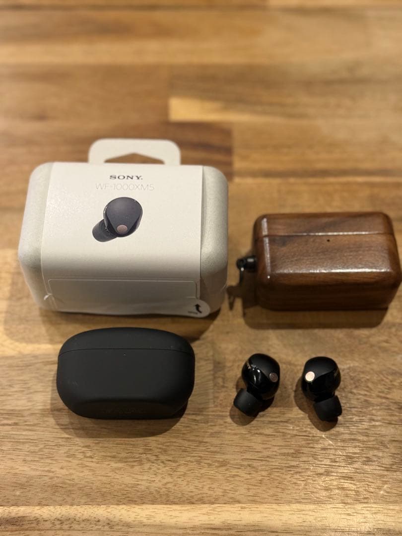 SONY WF-1000XM5 ワイヤレスイヤホン 木製ケース付き ソニー 美品