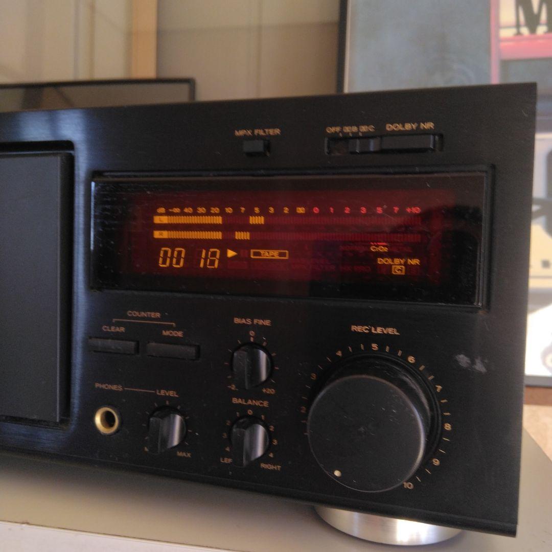 【中古品】TEAC V-1010　 CASSETTE DECK　購入当時の箱付き