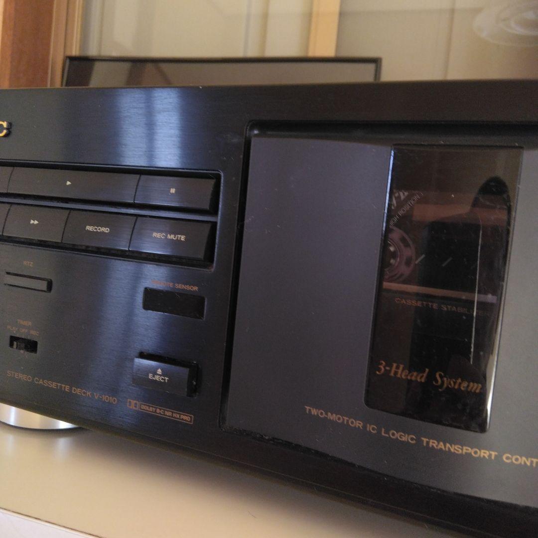 【中古品】TEAC V-1010　 CASSETTE DECK　購入当時の箱付き