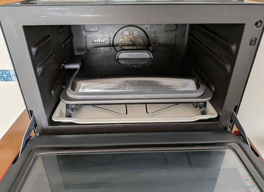 日立加熱水蒸気 オーブンレンジMRO-LV300 ヘルシーシェフ パールレッド