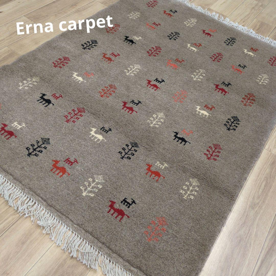 Winter SALE ペルシャ絨毯　ギャッベ　新品 147x105cm