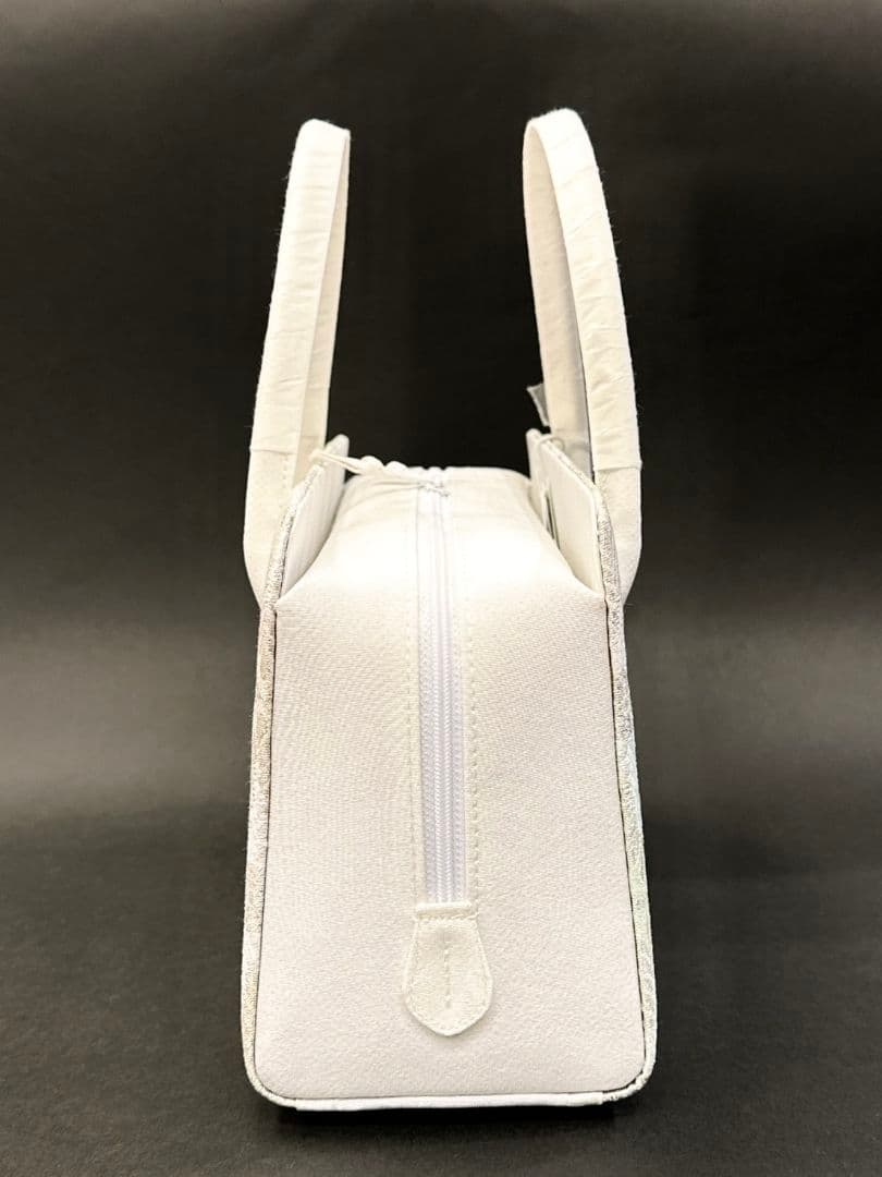 衿秀 バッグ 和装 利休 フォーマル 帯地 正絹 留袖バッグ　訪問着バッグ　菊菱