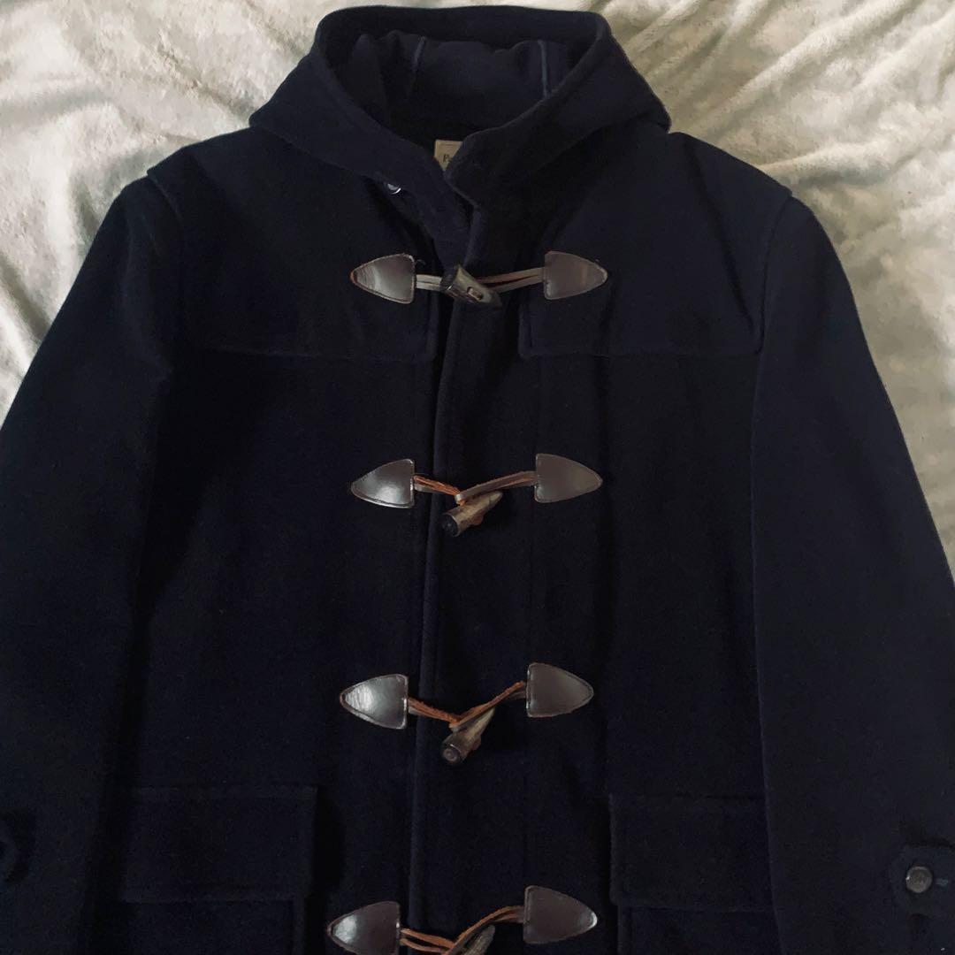 ポールスチュアート ダッフルコート ヘリンボーン XL 黒