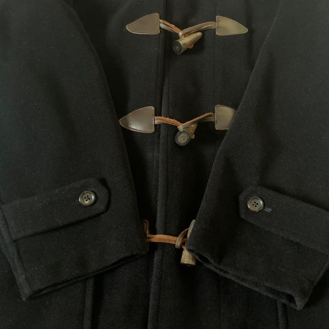 ポールスチュアート ダッフルコート ヘリンボーン XL 黒