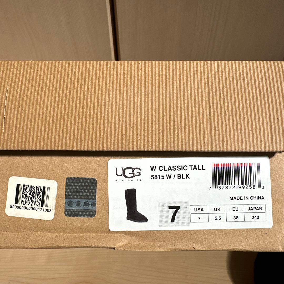 【新品】UGG レディースムートンブーツ 黒 24.0 classic tall